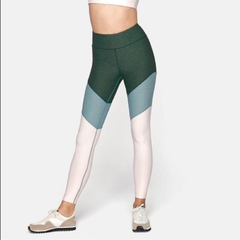 Outdoor Voices Springs Leggings in Hunter / Slate / Ballet